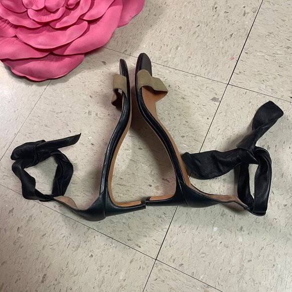 30 CROSBY DEREK LAM Womens Sz 8.5M Leather Ankle Strap Kitten Heel Sandals - Picture 5 of 12